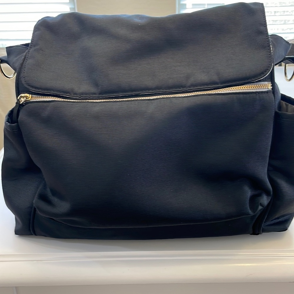 Pottery Barn Kids - "The Ultimate" Convertible Diaper Bag - Gently Used - Black